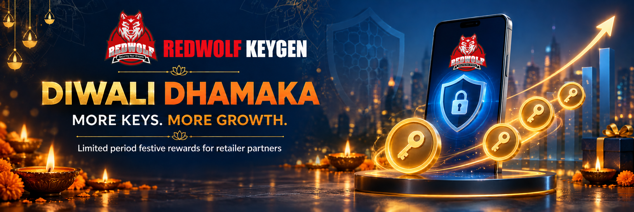 Redwolf Keygen Diwali Dhamaka retailer rewards offer